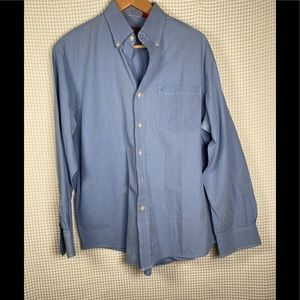 Izod blue shirt men cotton size L